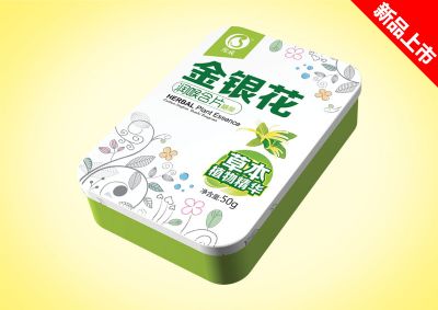 润喉含片铁盒--金银花